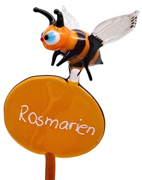 Kräuterstecker mit Biene / Rosmarien